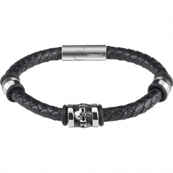 Браслет ZIPPO THREE CHARMS LEATHER BRACELET 2007172 Браслет ZIPPO THREE CHARMS LEATHER BRACELET 2007172